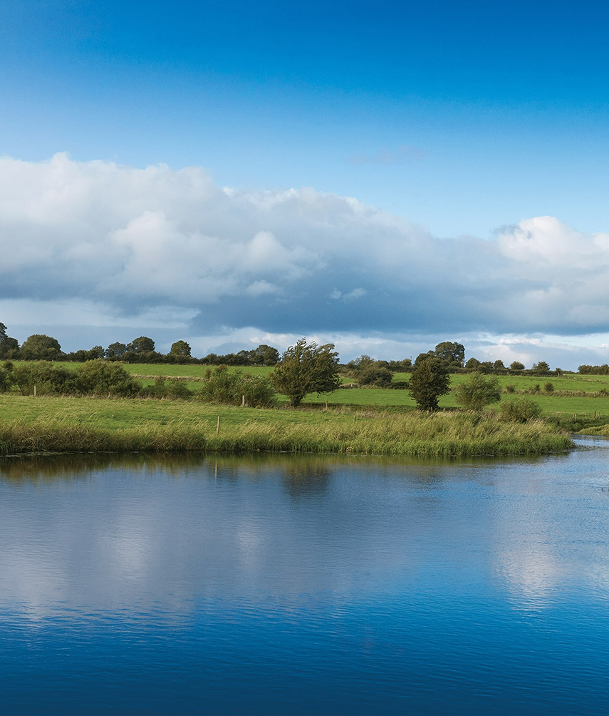 Landscape photograph: the river Suck.